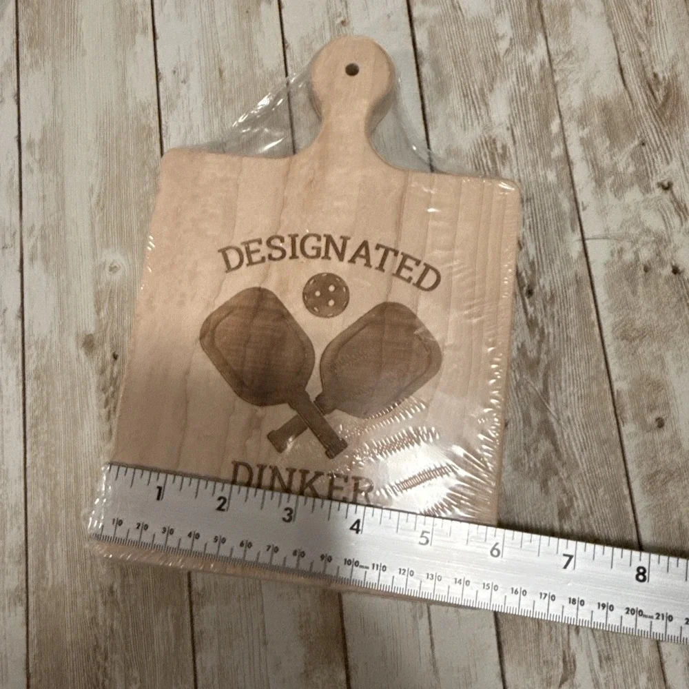 Designated‎ Dinker Paddle Board Home Decoration  Charcuterie Pickle Ball